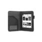 EasyAcc Kindle Paperwhite Cover Case PU Leather Case for Kindle Paperwhite / Kindle Paperwhite 2013 Auto Sleep / Wake up / Stylus Holder (Black, PU leather) (Wireless Phone Accessory)