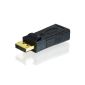 DisplayPort to HDMI Adapter, Full HD 1080p, incl. Audio transmission (electronic)