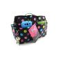 Periea Handbag Organizer 13 Compartments Black with multicolored dots - Prya (Clothing)