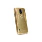 Original UrCover® Aluminium Protective Case for the Samsung Galaxy S5 Cover Case shell aluminum champagne gold (electronics)