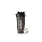 Blender Bottle Classic Loop Shaker with Blender Ball - full-color black Capacity 820 ml scaled to 600 ml, 1-pack (1 x 820 ml) (household goods)