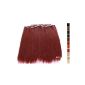 Prettyland R05 -7 Extensions 50cm smooth and supple hair clip - bordeaux (Health and Beauty)