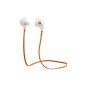Mpow® Swift Bluetooth 4.0 Wireless Sweat Catcher Sport Stereo In-ear headphones with APTX technology and microphone of the handsfree function for iPhone 6 6 Plus 5S 5C 5 4S iPad, Samsung Galaxy S4 S3 Note 3 and other mobile phone (Orange) (Electronics)