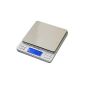 Smart Weigh TOP2KG Digital Pocket Scale with illuminated LCD display, hold function, PCS