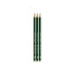 Faber-Castell 110798-3 pencils CASTELL 9000, hardness: HB, stem color: green (Office supplies & stationery)