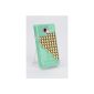 Samsung Galaxy S2 i9100 Case Protector Case Cover rivets bag green / gold (electronics)