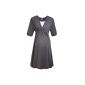 Vogue Dress Maternity V-neck Ribbed Cotton Made Available in 7 colors (Clothing)