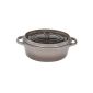 INVICTA - TAUPE COCOTTE MIJOTEUSE OVAL 35 CM - INVICTA - FDS-000 368, taupe, 5.6L (household goods)