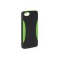 AmazonBasics Protective Cover for iPhone 5C (polycarbonate and silicone) Black / Lime (Wireless Phone Accessory)