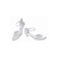 Bridal shoes with fine lace, heel height 3.5 cm (Textiles)