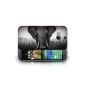 Hull Stuff4 / Shell for HTC One / 1 M8 / Elephant Design / Zoo Animals Collection (Electronics)