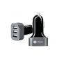 iClever® 33W 5V / 6.6A 3-Port USB Auto Car Charger with SmartID technology for iPhone 6, 6 Plus, iPad 5, Air, Mini, iPod Touch, Samsang Galaxy S5, S4 and other smartphone / tablet (electronic)