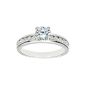 Engagement ring - DPR8208 (N) - Women - 3.7 Gr Silver - Zirconium oxide - T 54 (Jewelry)