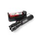 UltraFire WF-501B UV LED Flashlight + ultraviolet black light + charger NG4154