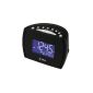 Tokai LRE160K Radio alarm clock with dual alarm FM / AM Black (Electronics)