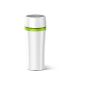 EMSA 514 176 Insulated Travel Mug Fun white-green, 0.36 liters (2 hrs. Hot, 4 hrs. Cold, Dishwasher, 360 drinking spout, 100% Dichtl) (household goods)