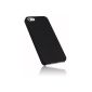 mumbi Cases iPhone 5 5S shell (hard back) matt black (Accessories)