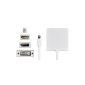Donzo mini Displayport 19 pin to HDMI Female + DVI + DisplayPort for Apple MacBook / MacBook Air / MacBook Pro / iMac / Mac mini / Mac Pro white (accessory)