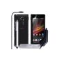 Yousave Accessories SE-HA01-Z501CP hybrid shell with Stylus + car charger Sony Xperia SP Transparent Crystal (Accessory)