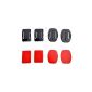 TARION® flat supports 2 and 2 mounted curves with adhesive pads for GoPro Hero Hero Hero 2 1 3 4 HERO (Electronics)