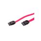DIGITUS Connection cable SATA II / III type L With Metal Clip F / F, 0.5m law (Electronics)
