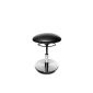 Topstar ST59S10 swivel stool Sitness 23 / upholstery fabric black / footplate wood with stainless steel cover (household goods)