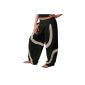 Unisex Psy Goa Hippie Baggy Pants cotton trousers Black / Hemp (Textiles)