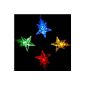 KooPower 2X 4M 40 LED String Five Star Multicolor LED BATTERY USED FAIRY Garlands Ideal for Christmas, Party, Birthday, Wedding, PARTY