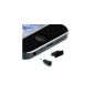 ArktisPRO iPhone 5 / iPhone 5S Dust Plugs Anti Dust Plug - Black (Electronics)