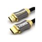 LCS - ORION - 2M - Cable HDMI 1.4 - 2.0 - Professional - 3D - 4K Ultra HD 2160p - Full HD 1080p - Audio Return Channel (ARC) - Video Signal High performance with Ethernet - gold plated connectors (Electronics)