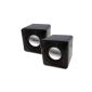 Ultron Active Speakers Mini Cubes 2.0 for PC and notebook black (Accessories)