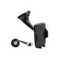 Rhaise Nokia Lumia 1320 / Lumia 1520 black 2 adjustable in 1 Set button Car Mount Holder Car Universal Holder Car Charger + 1x USB charging cable (electronics)