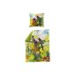 Bierbaum 5009_01 mako satin bed linen design, digital printing, 135 x 200 and 80 x 80 cm, colorful (household goods)