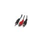 Wentronic Audio / Video cable (3.5mm stereo plug to 2x RCA plug) 1.5 m (accessories)
