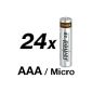 de.power LR03 AAA 24 pieces alkaline batteries brands (Micro cells) (Electronics)