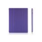 JETech® Gold Slim-Fit Folio iPad Case Sleeve Bag Cover Case for Apple the New iPad 4 / iPad 4 / iPad 2 with Multi Stand Auto Sleep Wake up function (Purple) (Wireless Phone Accessory)