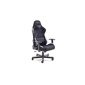Robas Lund 62505SG8 / 62505SG4 Racer5 executive chair with armrests, black nylon, 78 x 52 x 124-134 cm, fabric black / gray (household goods)