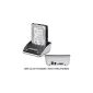 Docking station with USB and eSATA interface black
