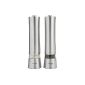 VonShef 2 x pepper mill and salt shaker Electronic - stainless steel (Kitchen)