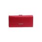 FACILLA® Wallet Long Wallet Clutch Genuine Leather Woman RED ticket card (Miscellaneous)