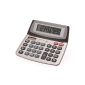 Genie 550 TE, 10-digit business desktop calculator with dual power (solar and battery), jumbo display, including currency conversion, silver / gray (Office supplies & stationery)