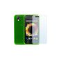 Shell Ultra Fine for WIKO SUNSET - Clear Matte Collection - Green + 3 Movies Screen Protectors - by PrimaCase (Electronics)