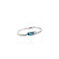 18K white gold plated teardrop bracelet blue crystal Jewelry (Jewelry)