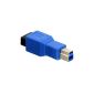 71274 Lindy USB 3.0 Adapter A / B Blue (Accessory)