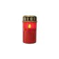 Candle grave candle light grave Eternal Light Electric LED candlelit, red (Misc.)