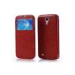 Arbalest View Window Texture Shining PU Leather Cover Case Brown Case for Samsung Galaxy Mega 6.3 Smartphone (Electronics)