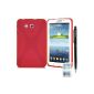 ADVANSIA® TPU Silicone CASE COVER SHELL TABLET SAMSUNG GALAXY TAB 7.0 Lite 3 T110 RED + film + stylus (Electronics)
