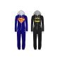 KDQ22 Unisex Men Women Onesie Superman & Batman Hooded Zip Front Jumpsuit (Textiles)