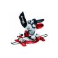 Einhell TH-MS 2112 crosscut and miter saw, 1400 W, blade Ø 210 x Ø 30 mm, cutting width 120 mm, professional blade, continuously tiltable saw head (tool)