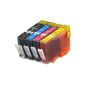 4 cartridges compatible for HP 364 XL 364XL Set with chip and level (Office supplies & stationery)